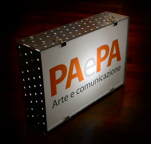 Electromechanical Art - Arte Elettromeccanica - Light Box sculpture Made in Italy - Street Pop Art